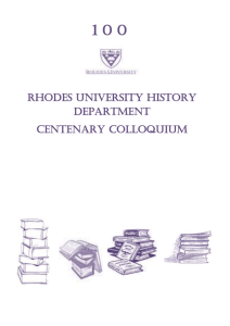 History Colloquium Programme WORD