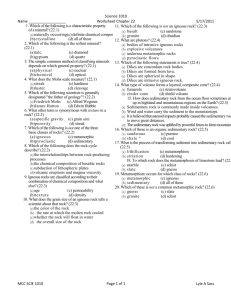 Science 1010 Name Chapter 225/17/2011 1. Which of the following