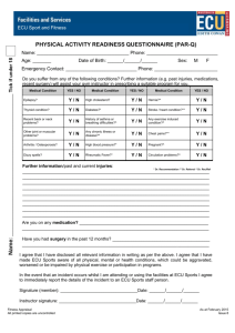 Fitness Appraisal Forms
