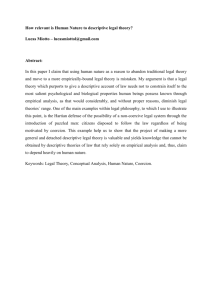 How relevant is Human Nature to descriptive legal theory? Lucas