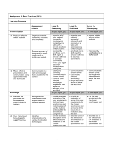 assignment 1 rubric
