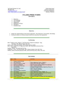 syllabus prose studies - Blogs Unpad