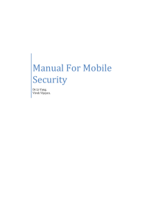 Manual For Mobile Security