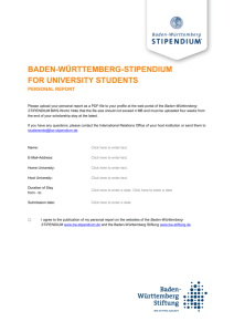 Baden-Württemberg Scholarship