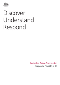 4 Australian Crime Commission Corporate Plan 2015–19