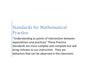 Detailed Mathematical Practices