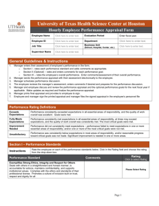 Casual Employee Appraisal Form - The University of Texas Health