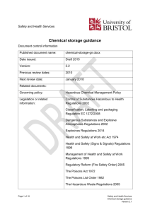 Chemical storage guidance (Office document