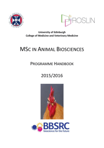 MSc Animal Biosciences - Papers