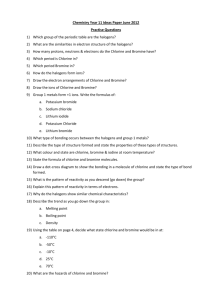 Chemistry Year 11 Ideas Paper June 2012 Practise Questions
