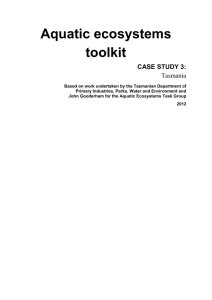 Aquatic ecosystems toolkit Case Study 3: Tasmania (DOCX