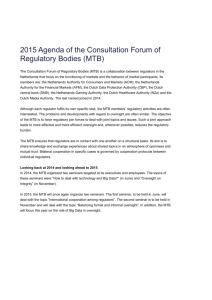 2015 Agenda of the Consultation Forum of Regulatory Bodies (MTB