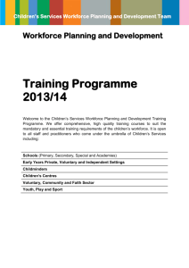 Workforce Planning and Development Training