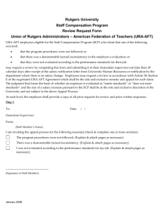 Review Request Form - Faculty and Staff Resources