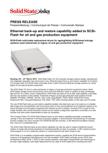Ethernet back-up and restore capability added to SCSI