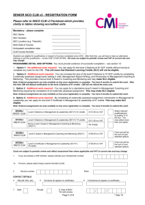the Registration Form - Chartered Management Institute