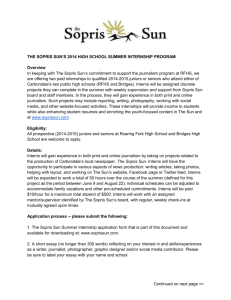 Sun Internship Application Form