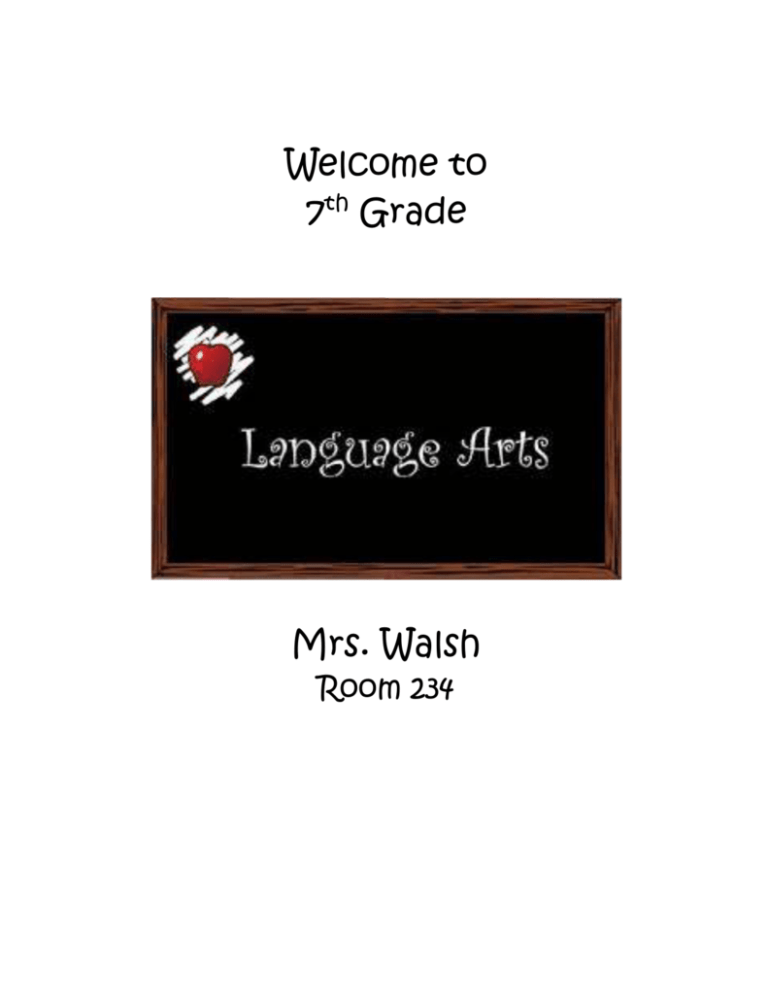 7TH GRADE LANGUAGE ARTS HANDBOOK 2015