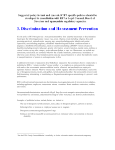 Discrimination and Harassment Prevention