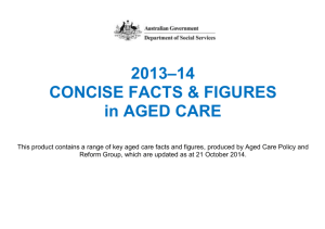 2013–14 Concise Facts & Figures in Aged Care