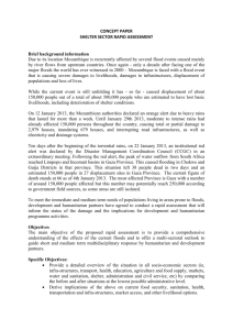 Shelter Monitoring CONCEPT PAPER