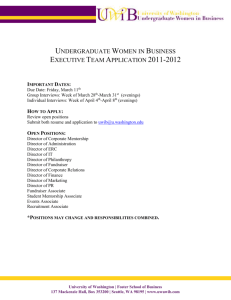 How to Apply - Undergraduate Women in Business