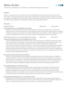 Resume - Deep Space Systems Inc