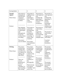 Rubric Inquiry and Society Through Literary Works