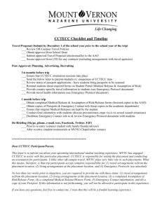 CCTECC Checklist
