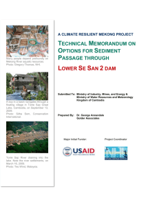 Technical Memo on Alternatives for Lower Se San 2 Dam in Cambodia