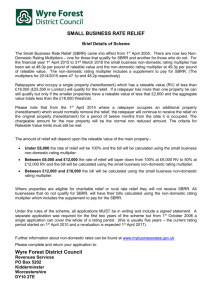 FORM OF APPLICATION - Wyre Forest District Council