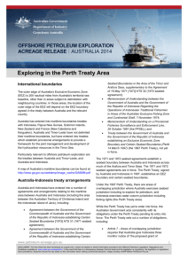 Exploring in the Perth Treaty Area - Offshore Petroleum Exploration