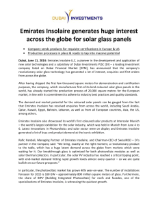 Emirates Insolaire generates huge interest across the globe for solar