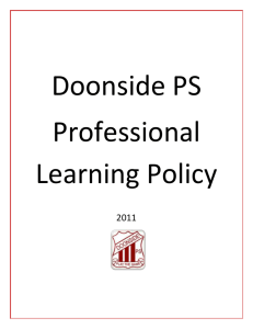 Professional Learning Policy