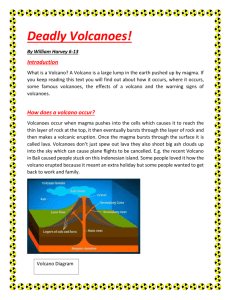 William`s Natural Disaster Text `Deadly Volcanoes`