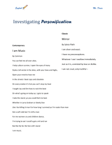 Investigating Personification - Classic and Contemporary