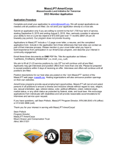 application form - Mount Grace Land Conservation Trust