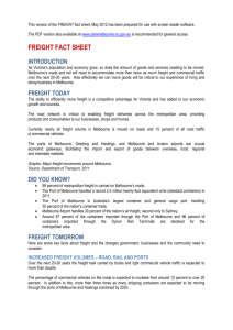 Freight Fact Sheet (DOC - 17KB)