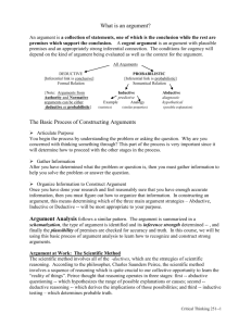 Basic Argument Analysis