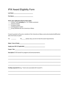 Eligibility Form (submit one copy with your