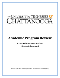 Academic Program Review External Reviewer Packet