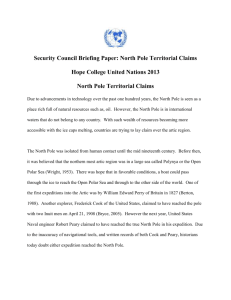 Security Council Briefing Paper: North Pole