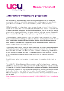 Interactive whiteboards - UCU factsheet  Opens new window