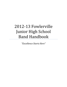 2012-13 Fowlerville Junior High School Band