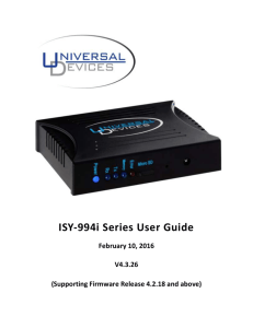 ISY-994i Series User Guide
