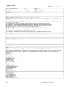 SIOP Lesson Plan Template