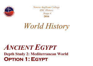 World History Egypt 2011 - Association of Independent