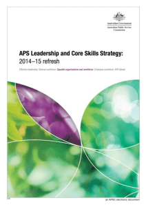 APS leadership and core skills strategy (2014