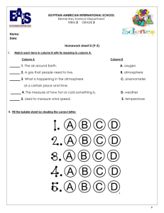 G3 Homework sheet D(9-3) - Egyptian Language School