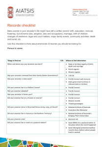 Toolkit - Records checklist